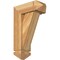 Ekena Millwork Traditional Arts and Crafts Rough Sawn Bracket w/ Offset Brace, Western Red Cedar, 6"W x 14"D x 22"H BKT0604X14X22TRA03RWR - alternate 1
